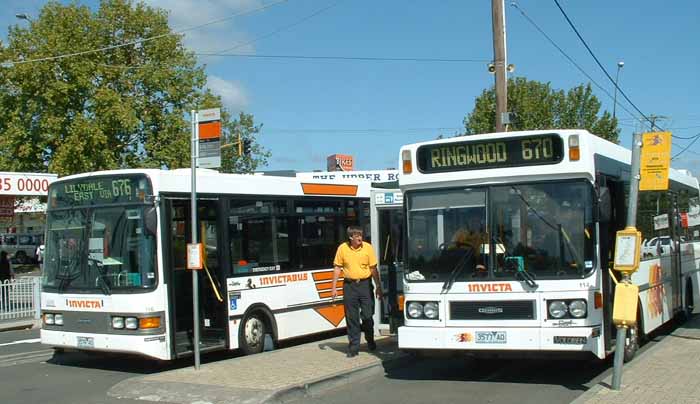 Invicta Dennis Dart SLF Volgren 116 & 114